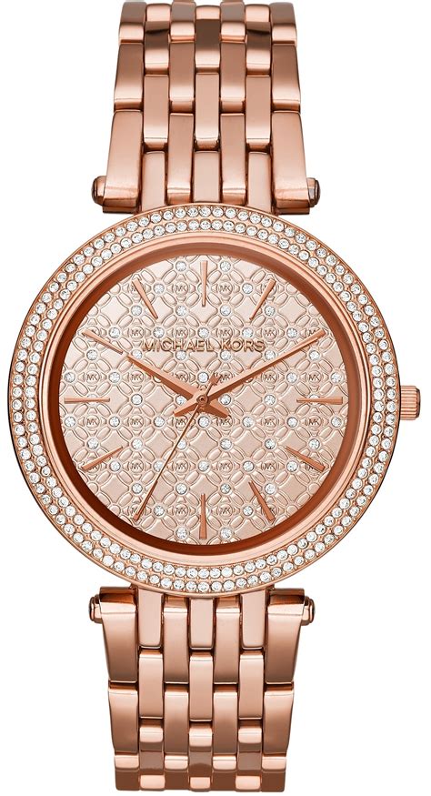 michael kors rose gold watch with diamonds|rose gold mk watch cheap.